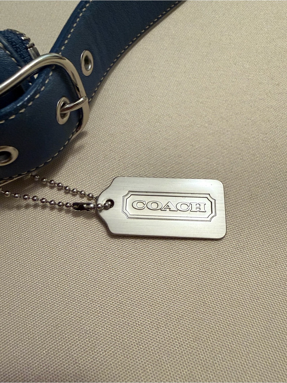 Coach Vintage Legacy Slim Duffle Blue Bag - Picture 11 of 15